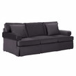 Ralph Three Seat Black Velvet Sofa