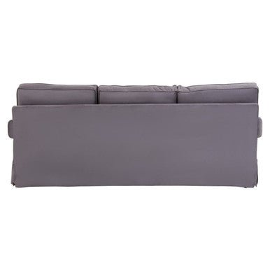 Ralph Three Seat Grey Velvet Sofa