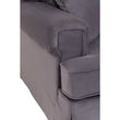 Ralph Three Seat Grey Velvet Sofa