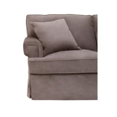 Ralph Three Seat Mink Velvet Right Chaise Sofa