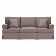 Ralph Three Seat Mink Velvet Sofa