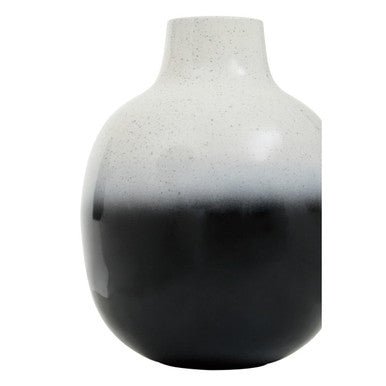 Ramus Small Black And White Ombre Vase