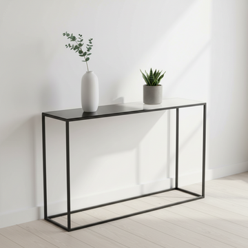 Ramus Black And White Ombre Console Table