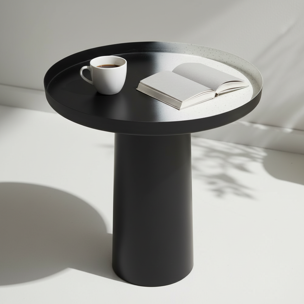 Ramus Black And White Ombre Side Table