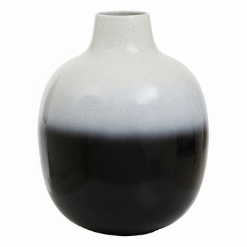 Ramus Large Black And White Ombre Vase