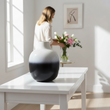 Ramus Large Black And White Ombre Vase