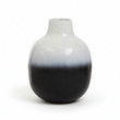 Ramus Small Black And White Ombre Vase