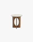 Ranjit Round Nesting Coffee Table Set, Marble & Wood