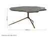 Rany Grey Stone Top Coffee Table