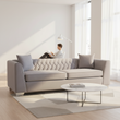 Rashika 3 Seat Grey Velvet Sofa