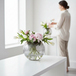 Raya Large Rounded Glass Vase