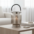 Raya Small Nickel Stripe Lantern
