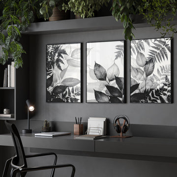 Reception Decoration | Set of 3 Botanical Wall art Prints