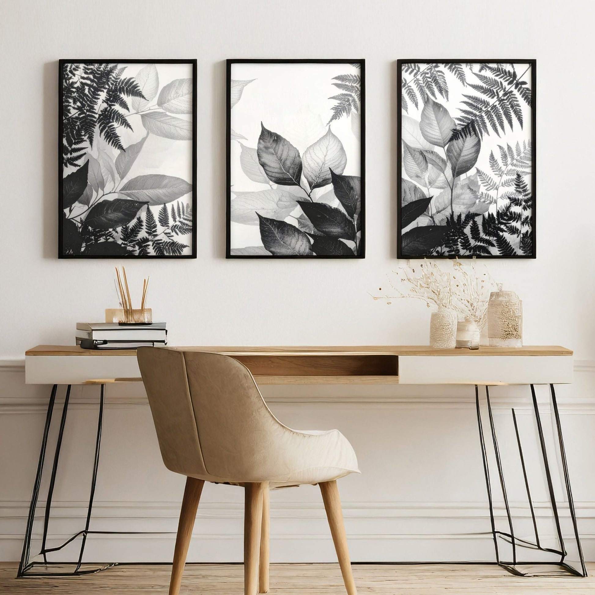 Reception Decoration | Set of 3 Botanical Wall art Prints