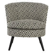 Regent Park Greek Key Design Round Accent Chair