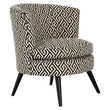Regent Park Greek Key Design Round Accent Chair