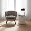 Regent Park Greek Key Design Round Accent Chair