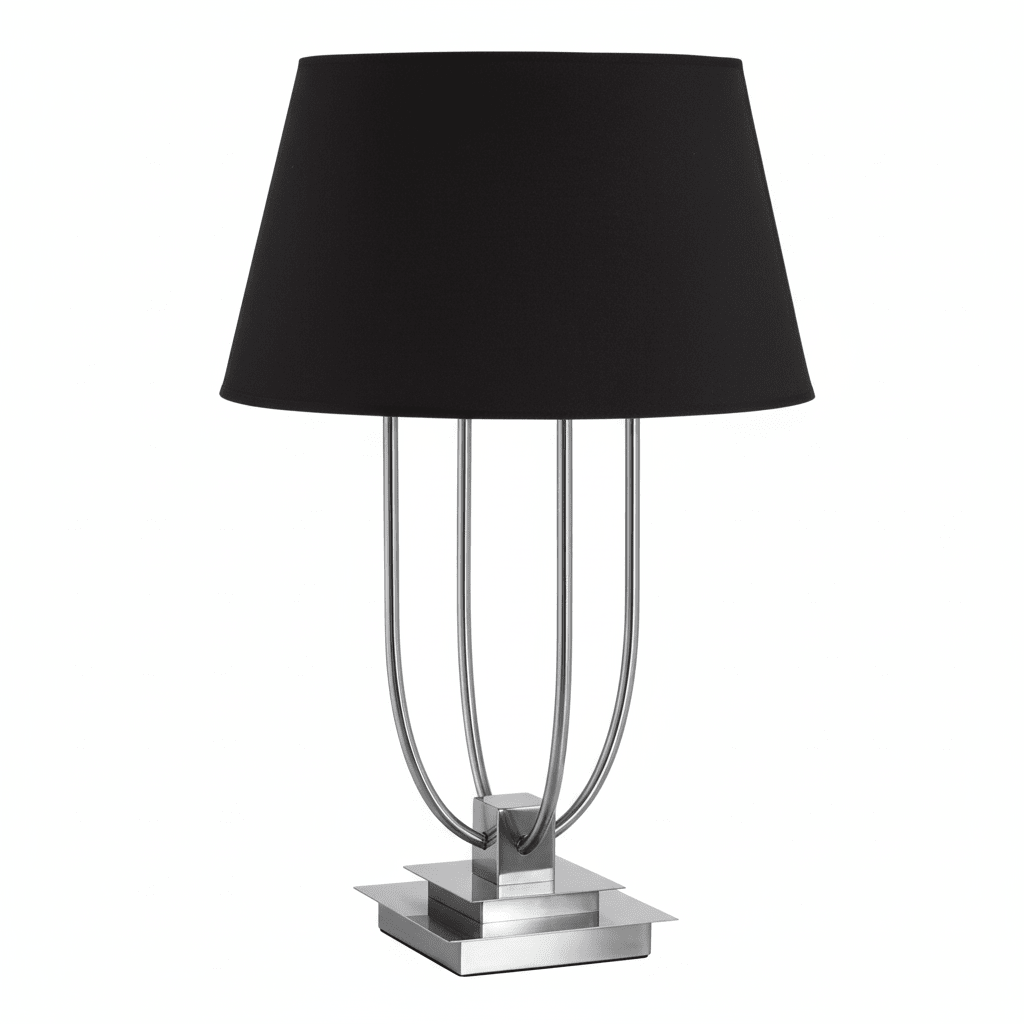 Regents Park Black Shade Table Lamp