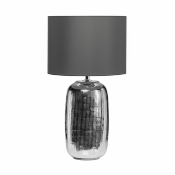Regents Park Chrome Finish Ceramic Base Table Lamp