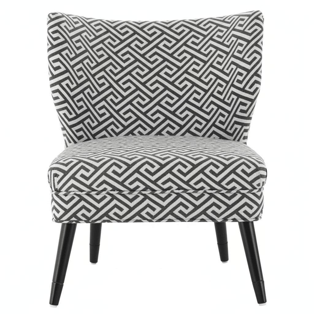 Regents Park Greek Key Design Accent Chair