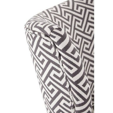 Regents Park Greek Key Design Accent Chair