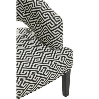 Regents Park Greek Key design Cutout Lounge Chair