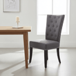 Regents Park Grey Cotton And Linen Dining Chair