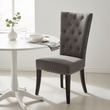Regents Park Grey Cotton And Linen Dining Chair