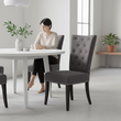Regents Park Grey Cotton And Linen Dining Chair
