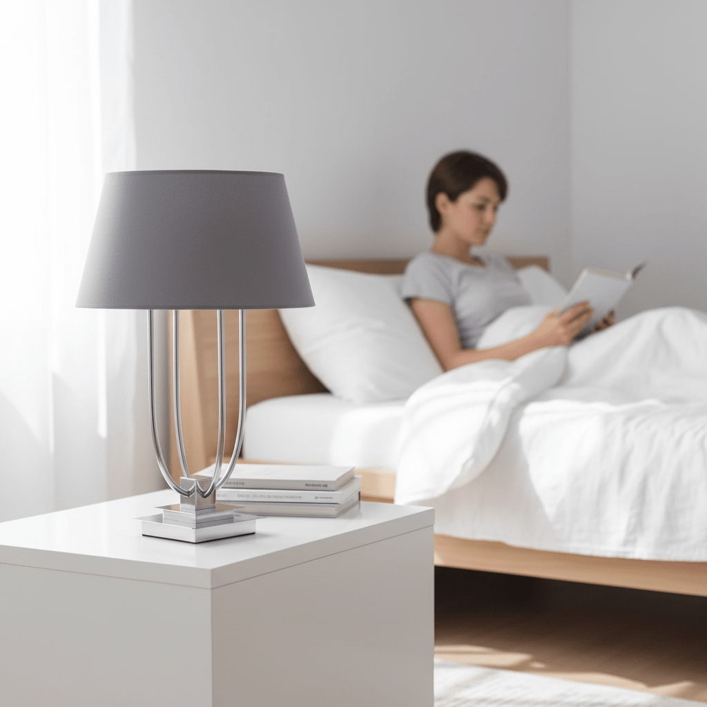 Regents Park Grey Shade Table Lamp