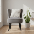 Regents Park Grey Velvet Chair