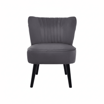 Regents Park Grey Velvet Chair
