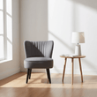 Regents Park Grey Velvet Chair
