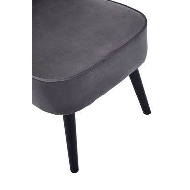 Regents Park Grey Velvet Chair