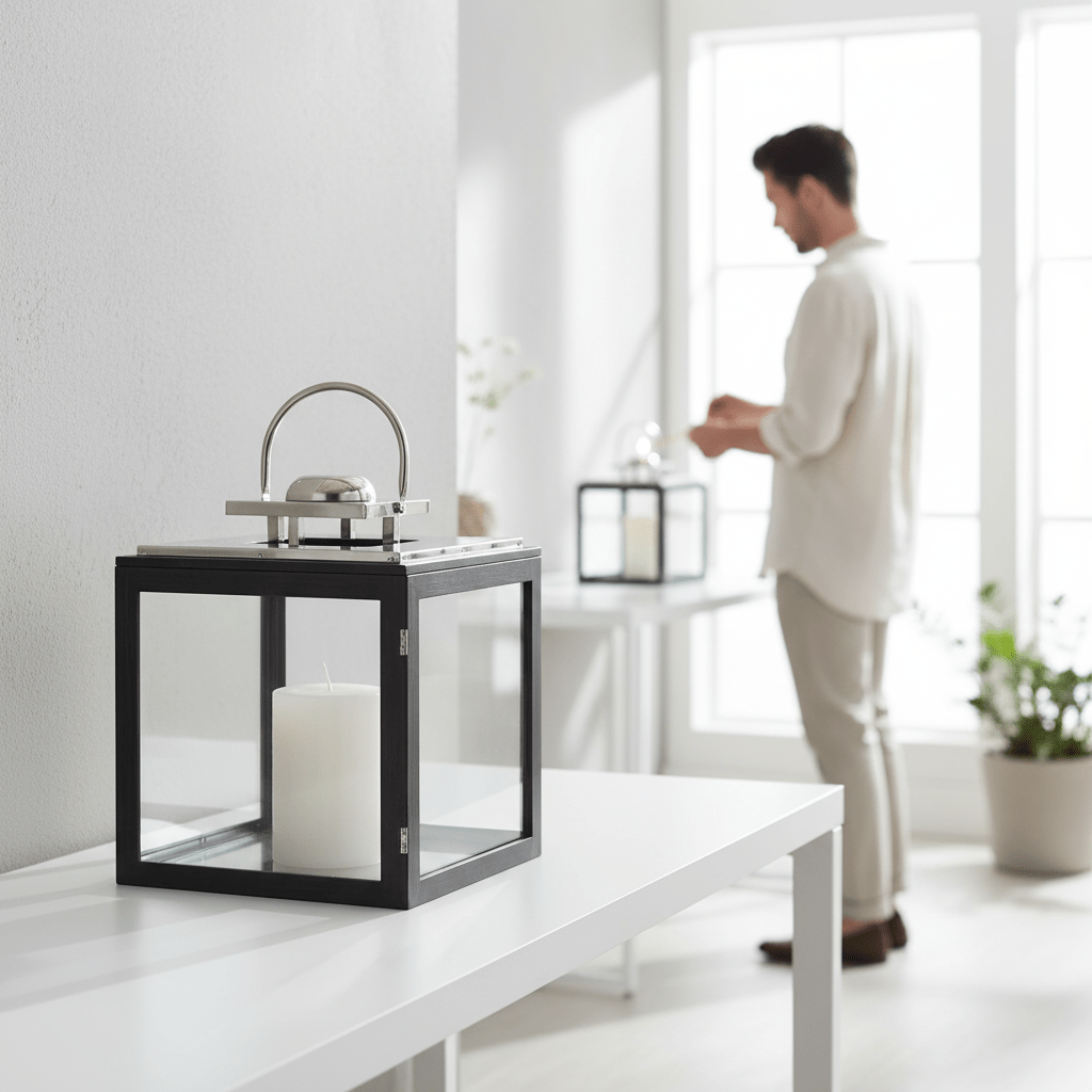 Regents Park Large Stainless Steel Lantern