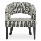 Regents Park Greek Key design Cutout Lounge Chair