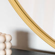Rei - Large Round Gold Metal Circle Mirror - 90cm x 90cm