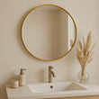Rei - Round Gold Metal Circle Mirror - 50cm x 50cm