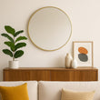 Rei - Round Gold Metal Circle Mirror - 70cm x 70cm