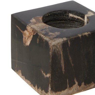 Relic Dark Petrified Wood Tealight Holder