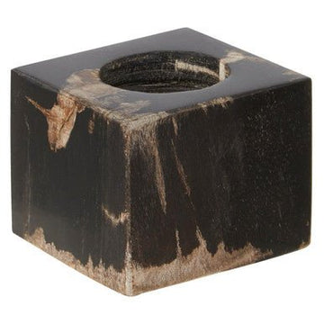 Relic Dark Petrified Wood Tealight Holder