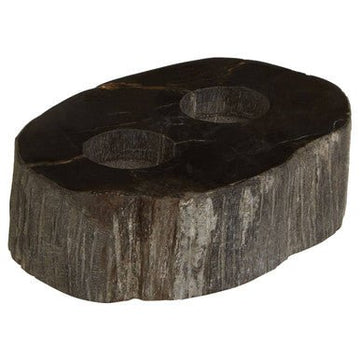 Relic Petrified Wood 2 Tealight Holder