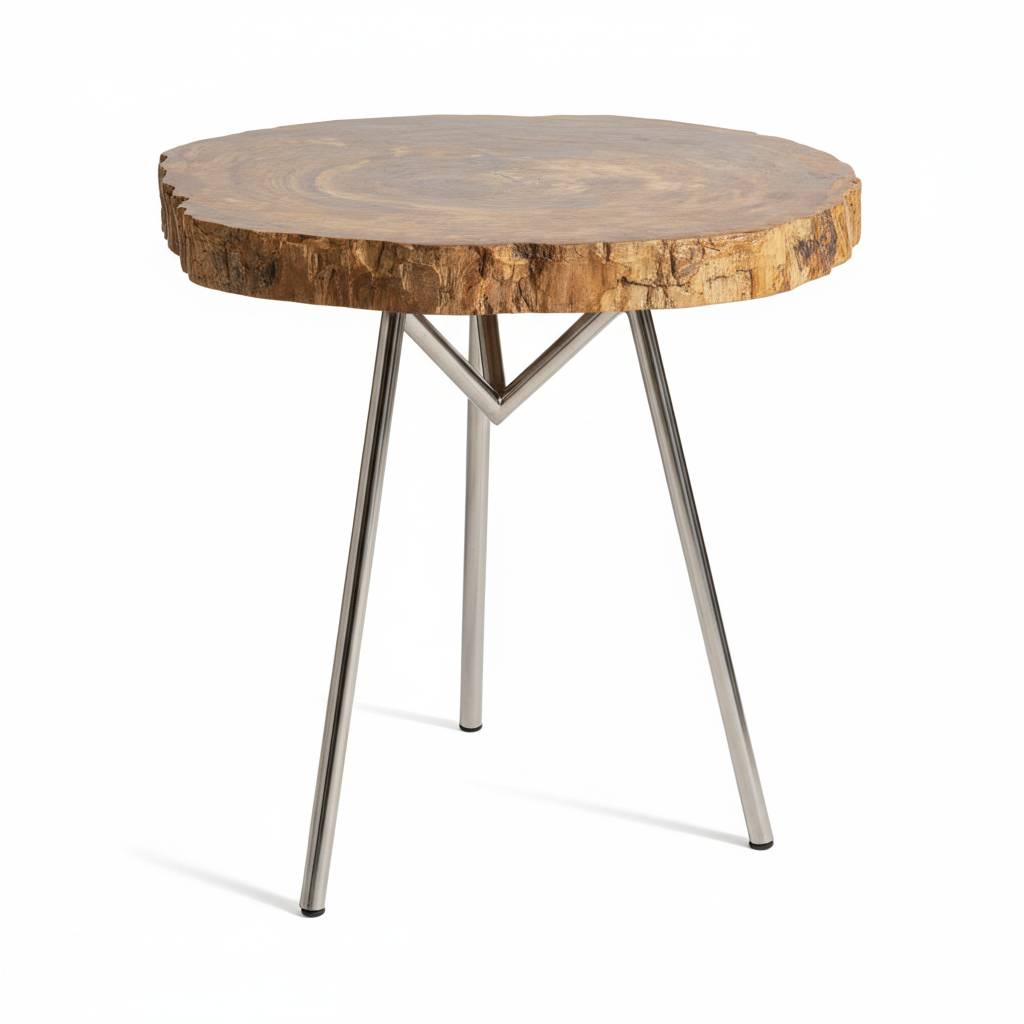 Relic Medium Petrified Wood Side Table