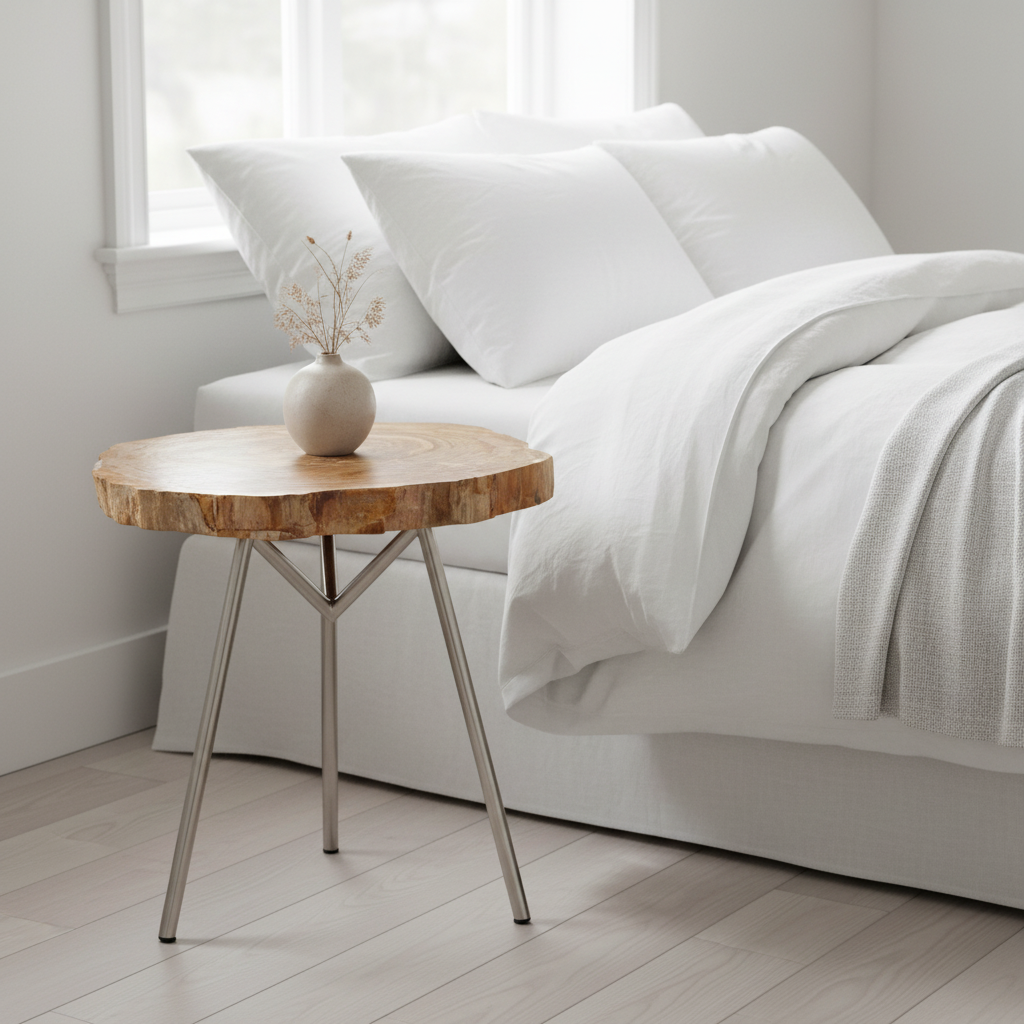 Relic Medium Petrified Wood Side Table