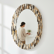 Relic Multi Tile Oval Wall Mirror