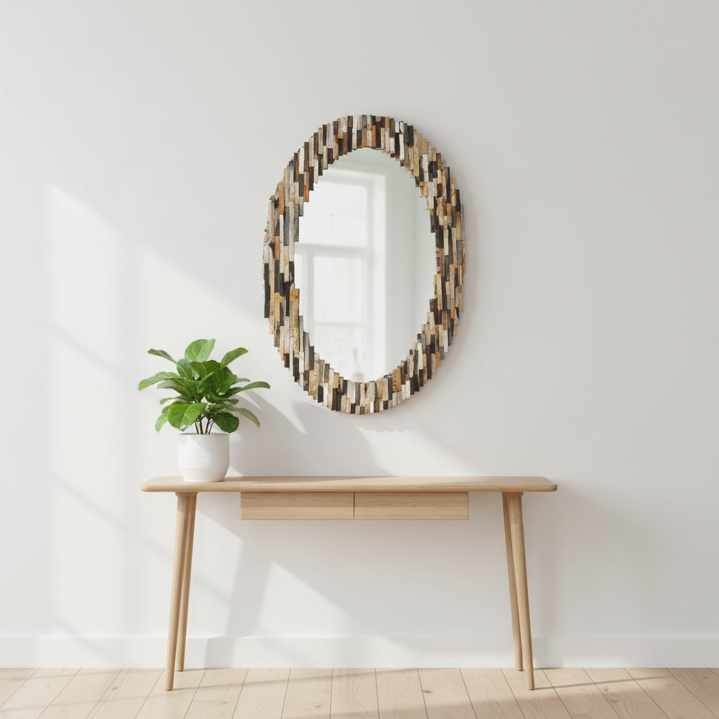 Relic Multi Tile Oval Wall Mirror