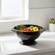 Retro Black Enamel Colander