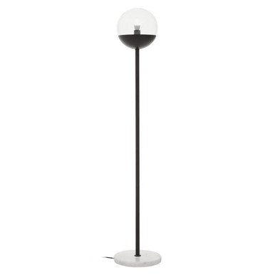 Revive Black Finish Metal Floor Lamp