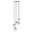 Revive Chrome Finish Five Pendant Lights