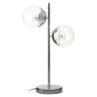 Revive Large Silver Finish Metal Table Lamp